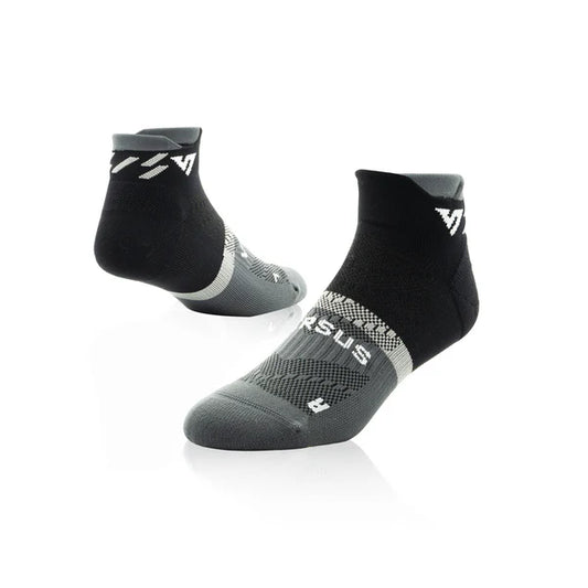 Versus Black Titanium Running Ankle Socks