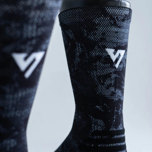Versus Black Viper Active Crew Socks