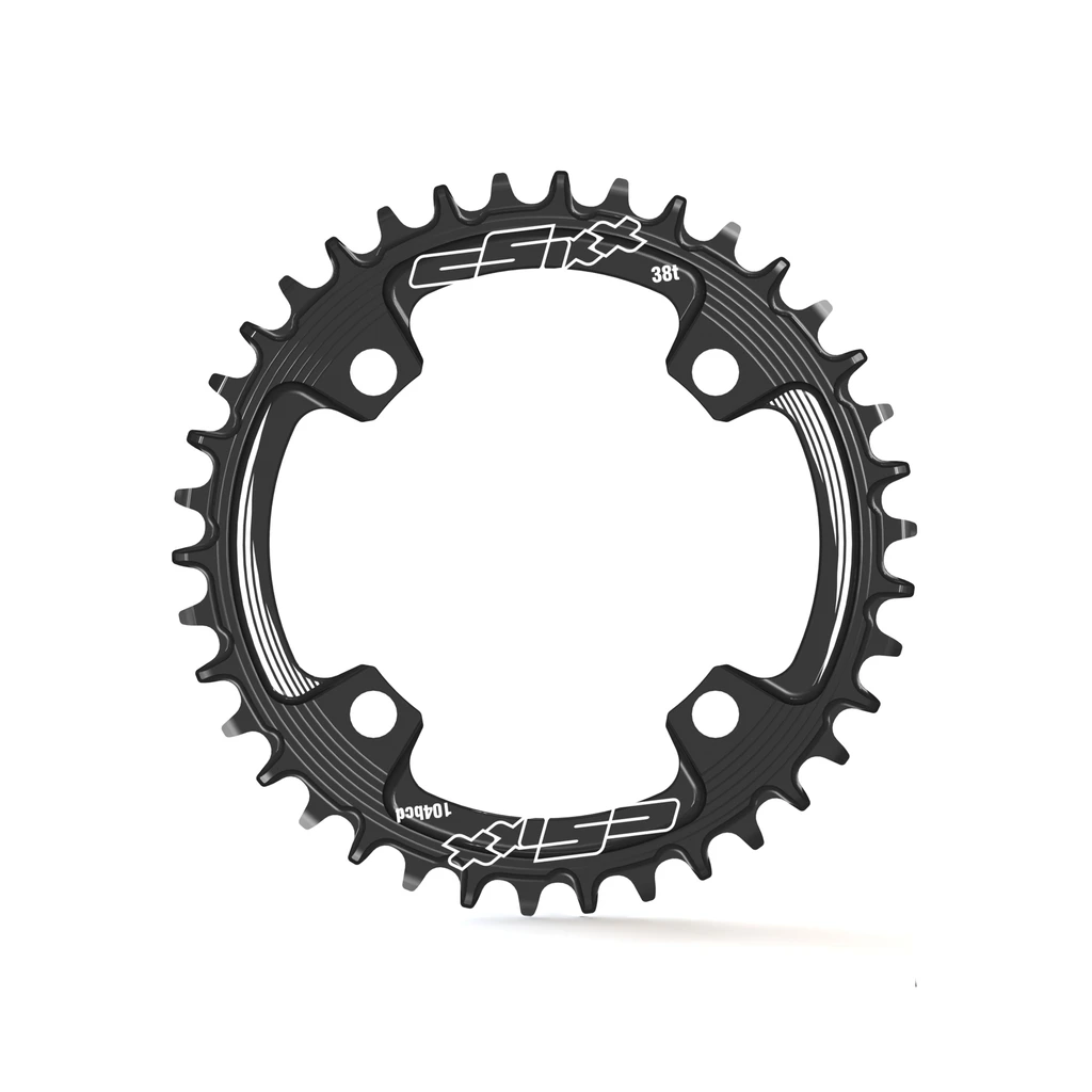 cSixx TT Chainring 104 bcd Black